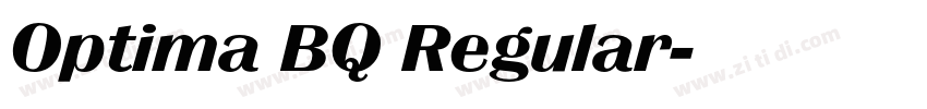 Optima BQ Regular字体转换